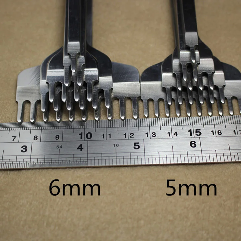 Комплект из 4 предметов, 3/4/5/6 мм кожаное ремесло набор дыроколы шить инструмент 1+ 2+ 4+ 6 зубец T20