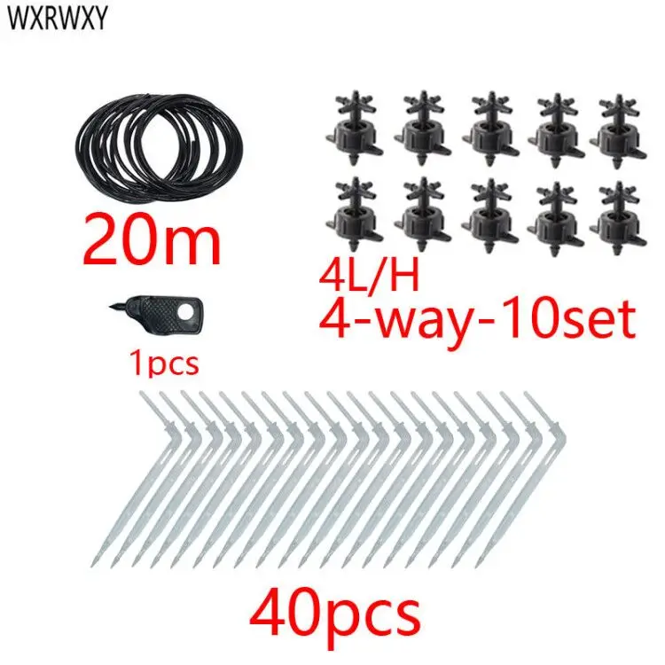 2L 4L 8L стрелка капельная система 4-полосная стрелки 2-полосная передатчик Оросительная Система горшечные растения с теплица, 10 шт./Набор 15 набор - Цвет: 4L 10set