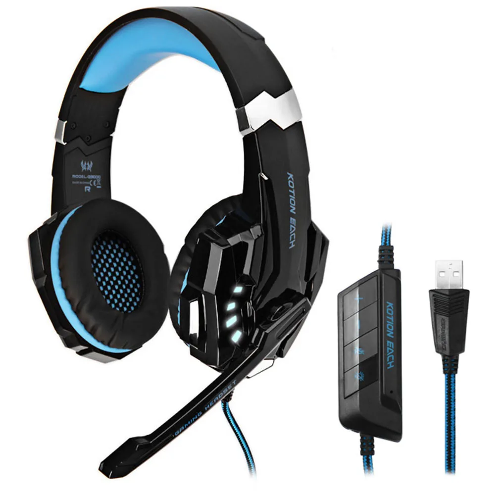 Игровые наушники KOTION G9000 7 1 Surround USB вибрации игровой гарнитуры оголовье наушников
