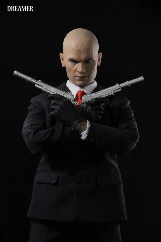 Коллекционная кукла Hitman 47, масштаб 1/6, полный набор, экшн-фигурка, костюм для головы, тела, одежды и аксессуаров, модель игрушек в подарок