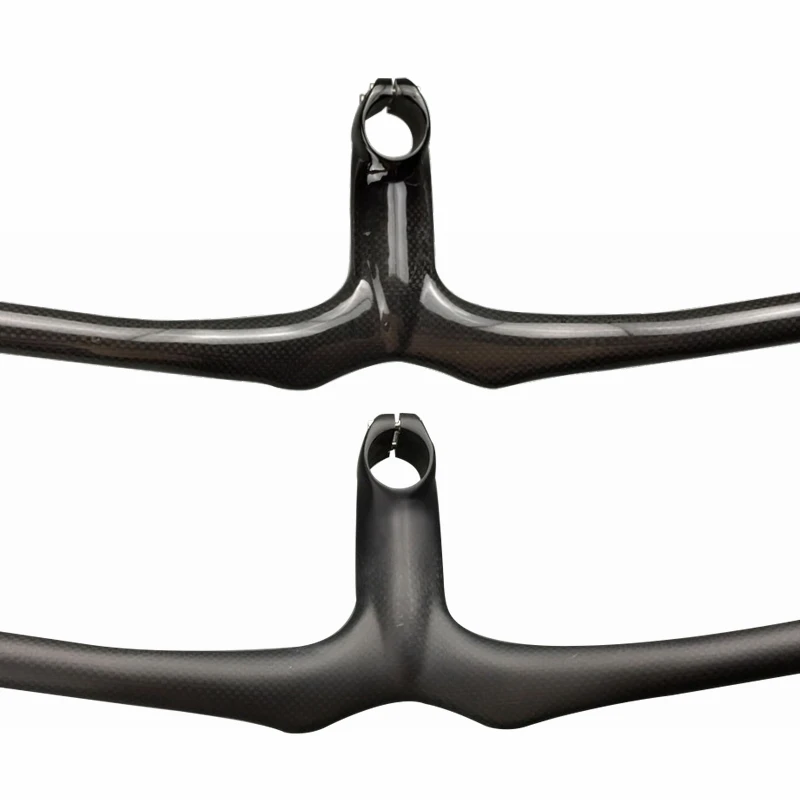 

Glossy / Matte 3K Carbon Mountain Bicycle Rise Handlebar Integrated Handlebar Stem MTB Cycling Parts