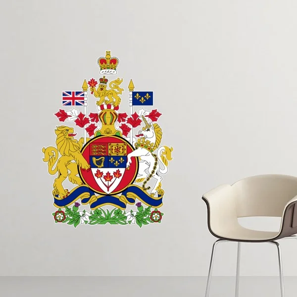 Canada National Emblem Country Symbol Mark Pattern Removable Wall