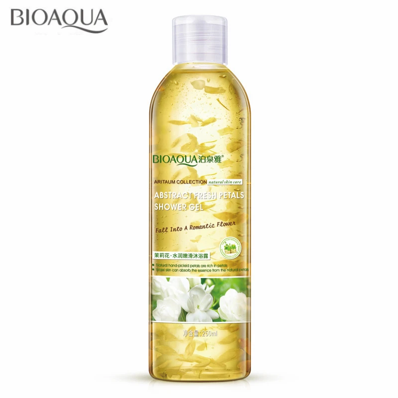 

Jasmine Moisturizing Shower Gel Plant Extracts Bath Gel Wash Body Whitening Cleaner Long-lasting Frafrance Body Skin Care 250ml
