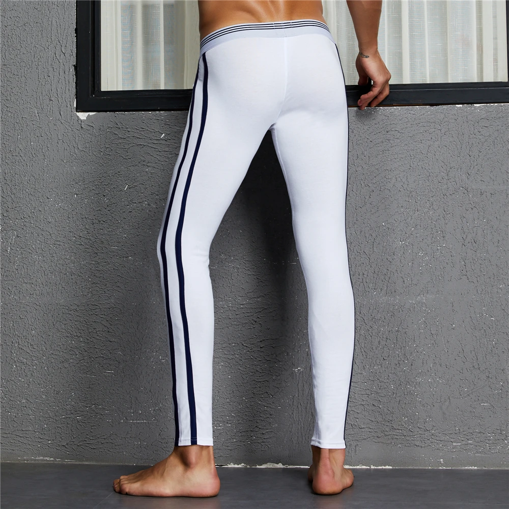 GANYANR Sports Leggings Running Tights Men Basketball Compression Pants Fitness Gym Athletic Jogging Winter Sexy Pouch Yoga Gay