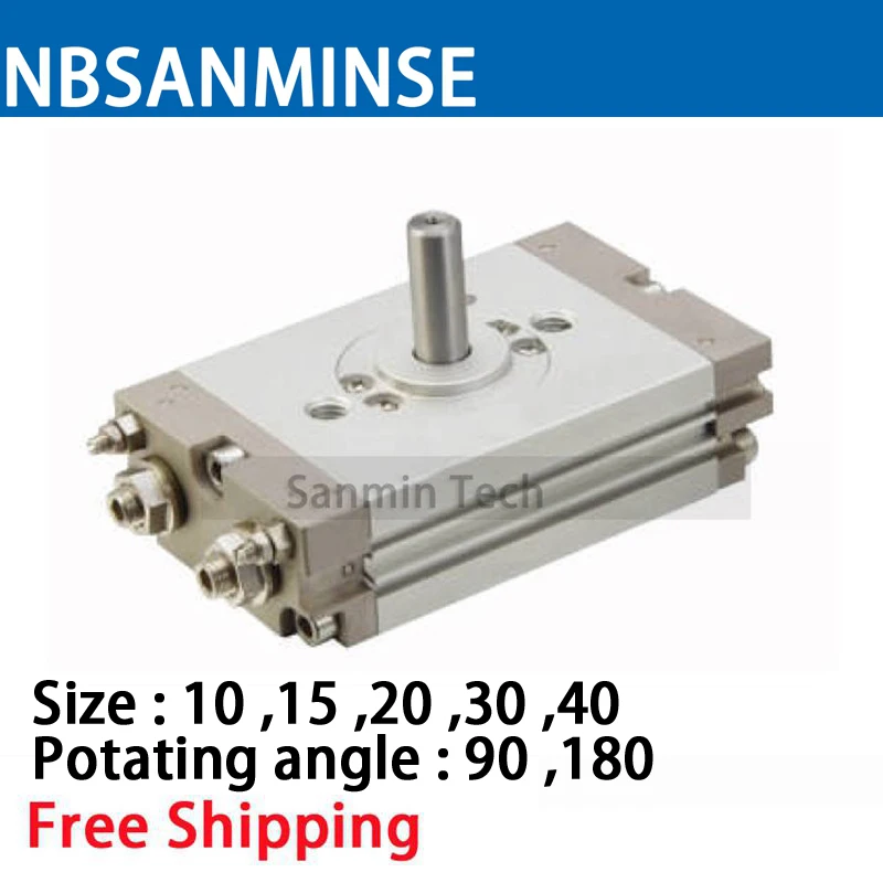 NBSANMINSE CRQ2 10 15 20 30 40 мм компактная вращающаяся стойка привода пневматический