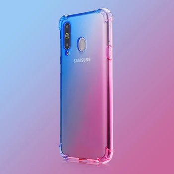 

100pcs Air Cushion Gradient Cover For Samsung M30 M20 M10 A90 5G A80 A70 A60 A50 A40 A9S A50S A20S A10S A20E A10E Soft TPU Case