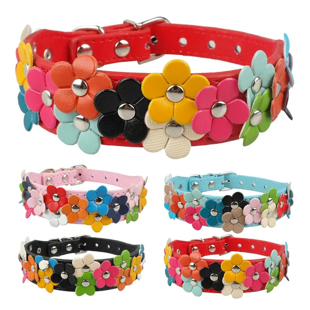 Collar Diseño floral con dos filas