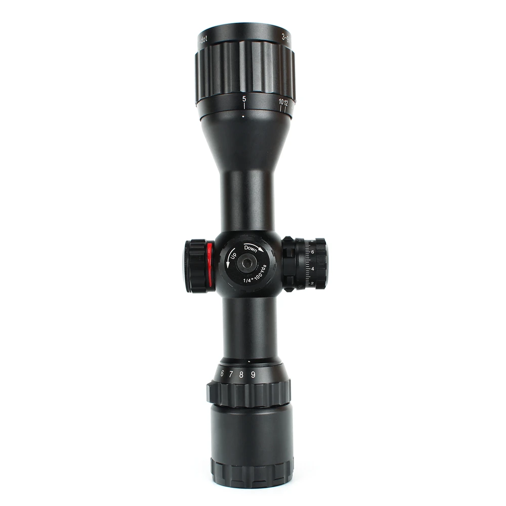 ohhunt Hunting Optics 3-9x32 AO Compact 12 Half Mil Dot Reticle Riflescopes Turrets Locking with Sun Shade Tactical Rifle Scope (7)