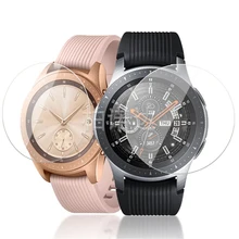 Ultra-clear Tempered Glass For Samsung Galaxy Watch 42mm Screen Protector Film for Samsung Watch 46mm bracelet wrist band