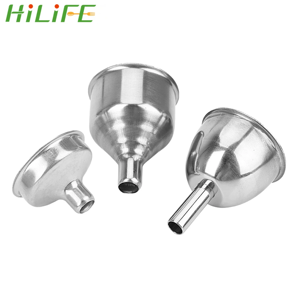 HILIFE мини воронки из нержавеющей стали для наполнения фляжки узкие бутылки бара