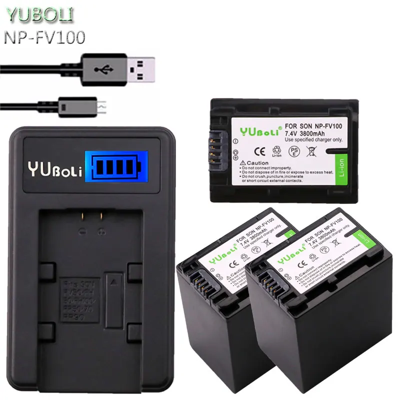 

NP-FV100 NP FV100 NPFV100 Rechargeable Camera Battery for SONY FDR-AX100E AX100E HDR XR550E XR350E CX550E CX350E