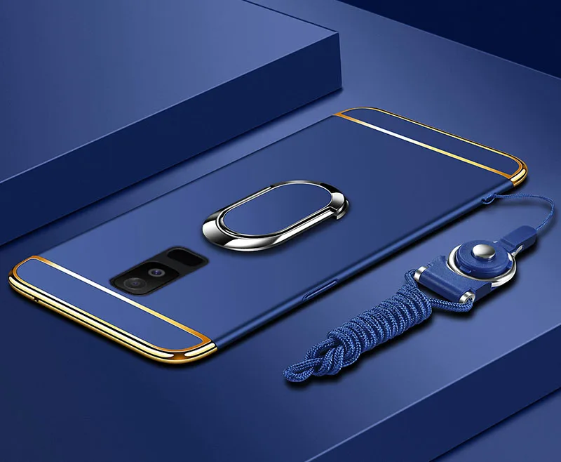 Ультратонкое покрытие кольцевой магнитный держатель чехол для samsung s9 s8 Plus Note 8 9