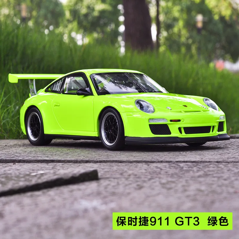 1:18 литая под давлением модель спортивного автомобиля игрушки для Porschedal 911 Gt3 чашка с рулевым колесом управление передним колесом рулевая игрушка с коробкой