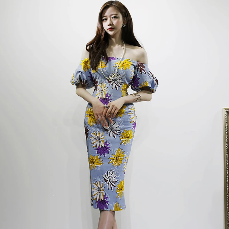 Boho платья женские сексуальные с вырезом лодочкой Короткие Цветочные бутон Vestido