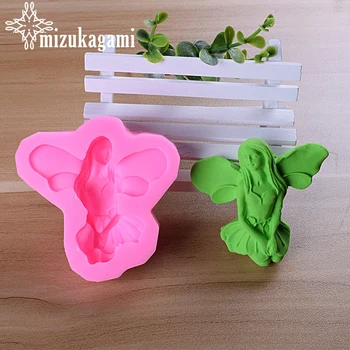 

1pcs UV Resin Jewelry Liquid Silicone Mold Angel Resin Charms Molds For DIY Cake Baking Tool Making Jewelry