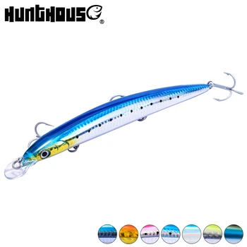 

Hunt house new fishing lure minnow Tide Slim Minnow long casting slow sinking hard baits stickbait sea fishing bass trout pink