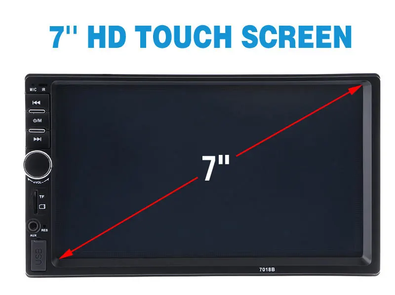 7 дюймов OLED цветной экран HD автомобиль MP4 MP5 плеер Bluetooth Hands-free Авто MP5 плеер обратный приоритет fm-карта радио дисплей