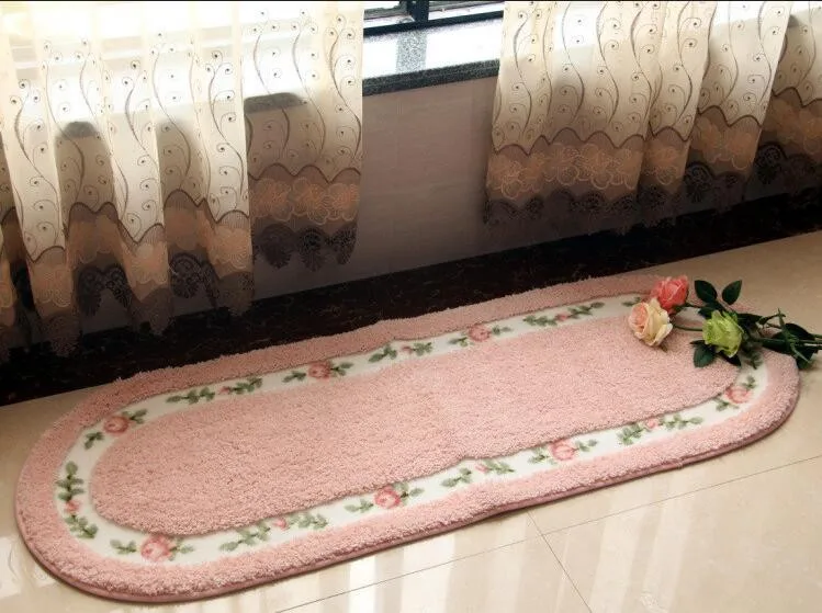 Розовый цветок розы, кухонные коврики и ковры для гостиной, красный ковер для спальни, ванной комнаты, добро пожаловать, домашние напольные коврики