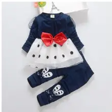 Коллекция года, Весенняя детская одежда красивый костюм принцессы из чистого хлопка для девочек