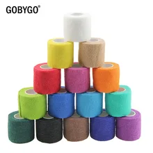 GOBYGO 1 шт. Водонепроницаемая лечебная терапия самоклеящийся бинт спортивный пластырь для мышц суставов пальцев обертывание аптечка ПЭТ эластичная повязка