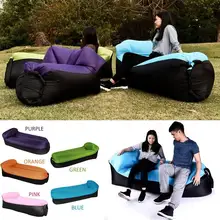 Наружная портативная надувная подушка для дивана плоская фиолетовая, розовая, оранжевая, зеленая, синяя надувная кровать 640 г/1,4 фунта
