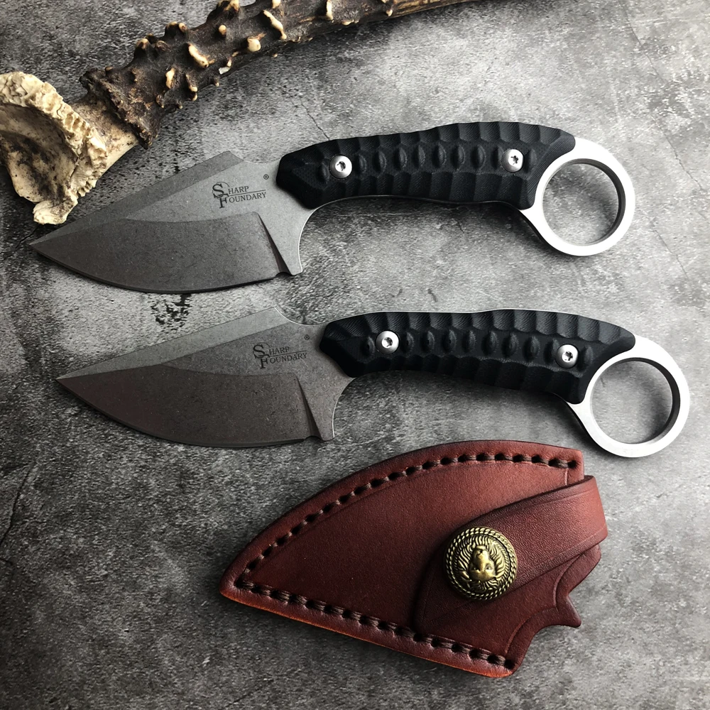 SharpFoundary 9Cr18Mov фиксированным лезвием Ножи G10 ручка высокая твердость Sharp