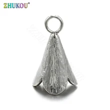 16*26mm Lucky Bell Women's Charms Cubic Zirconia Spacer Beads DIY Jewelry Bracelet Necklace Making,Model:PD3