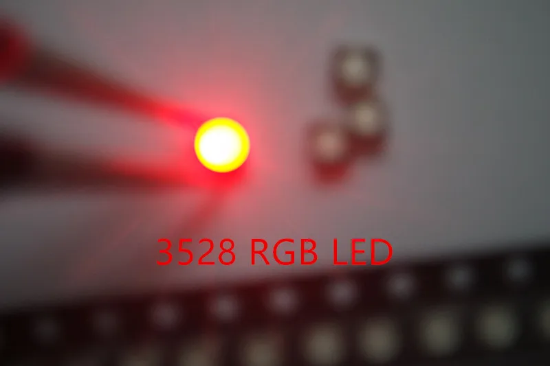 100 шт питание для RGB 1210 3528 SMD SMT PLCC-2 светодиодный Красный Зеленый Синий