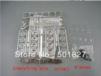 

YUKALA 1/10 radio control car intensifying lamp fixture 6 lamps silver