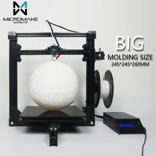 2017 Micromake 3d-drucker Neue Micromake C1 mit H-botXZ Struktur Große Druck Größe 245*245*260mm DIY Kit mit geschenk