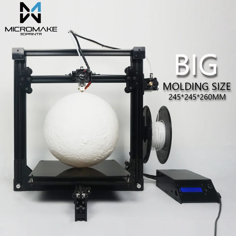 Micromake 3D Printer New Micromake C1 with H-bot XZ Structure Large Printing Size 245*245*260 mm DIY Kit Micromake 3D Printer New Micromake C1 with H-bot XZ Structure Large Printing Size 245*245*260 mm DIY Kit