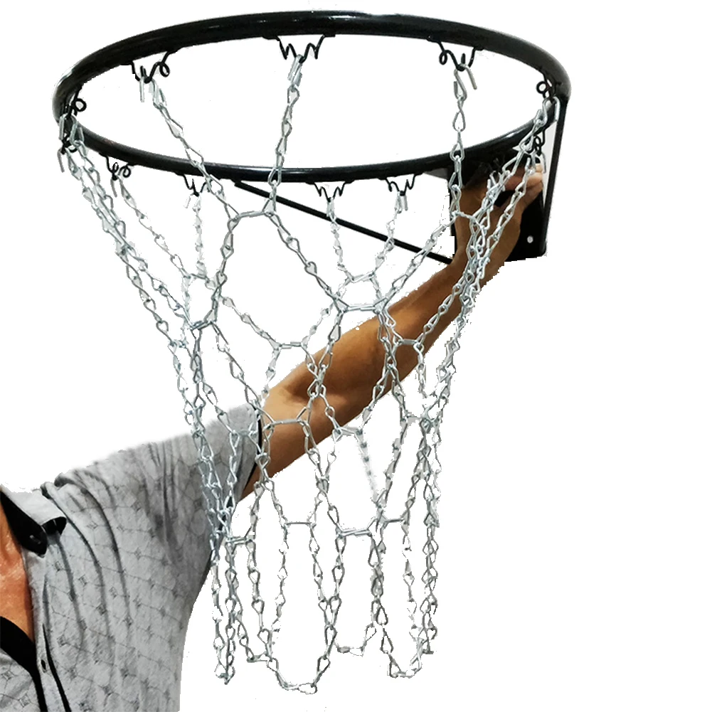 Профессиональный сверхмощный оцинкованной Сталь металлической цепью баскетбольная сетка