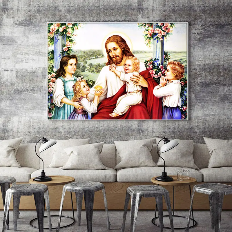 Набор для алмазной живописи иконы с детьми|diamond embroidery|diamond paintingpainting cross stitch |