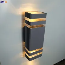 IWHD открытый светильник ing светодиодный настенный светильник Blacony двор крыльцо садовый светильник s наружный настенный светильник водонепроницаемый IP65 наружный Buitenlamp
