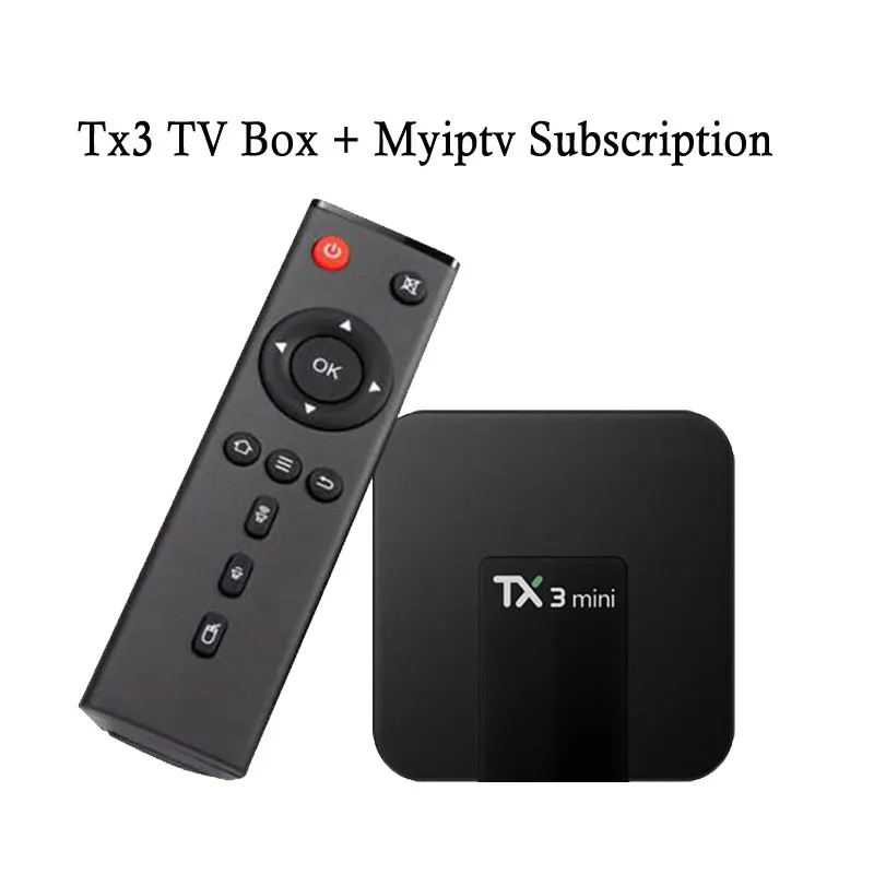 TX3 MINI Android TV BOX with myiptv yearly subscription to ...