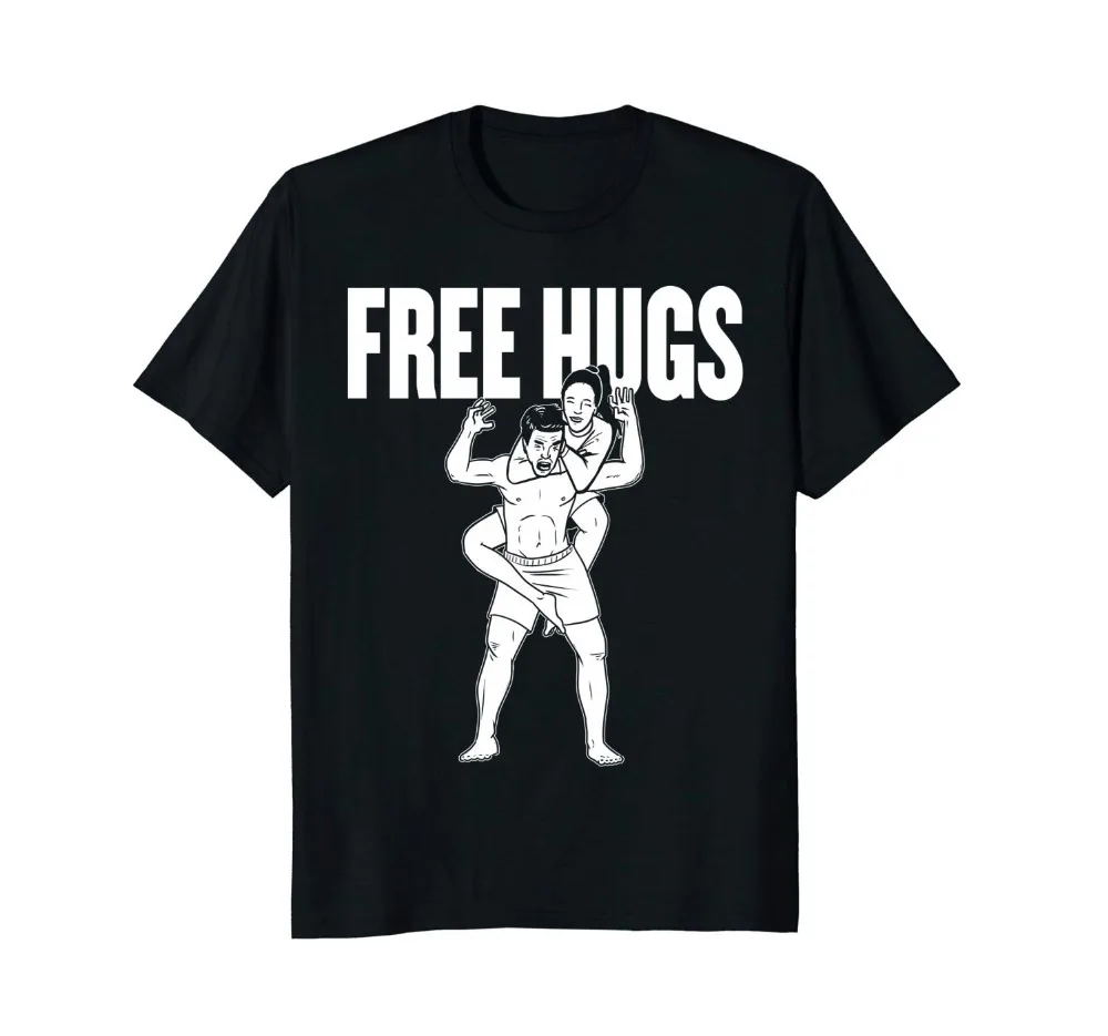 Jiu футболка с надписью jitsu-Free Hugs Jiujitsu 2019 летняя футболка с коротким рукавом хлопковые футболки мужская одежда концертные футболки