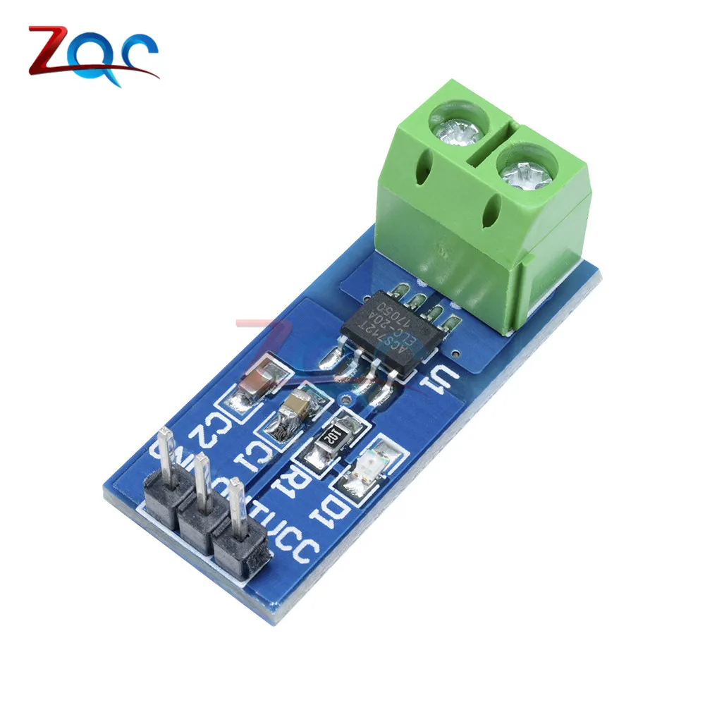 Модуль датчика тока Холла 20A ACS712 модель 20A ACS712 20A для Arduino