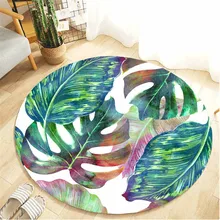 Ouneed пол ковры модный принт листья фланель коврик для ванной украшения гостиная стопы S Дети Спальня 80 см 2 мая