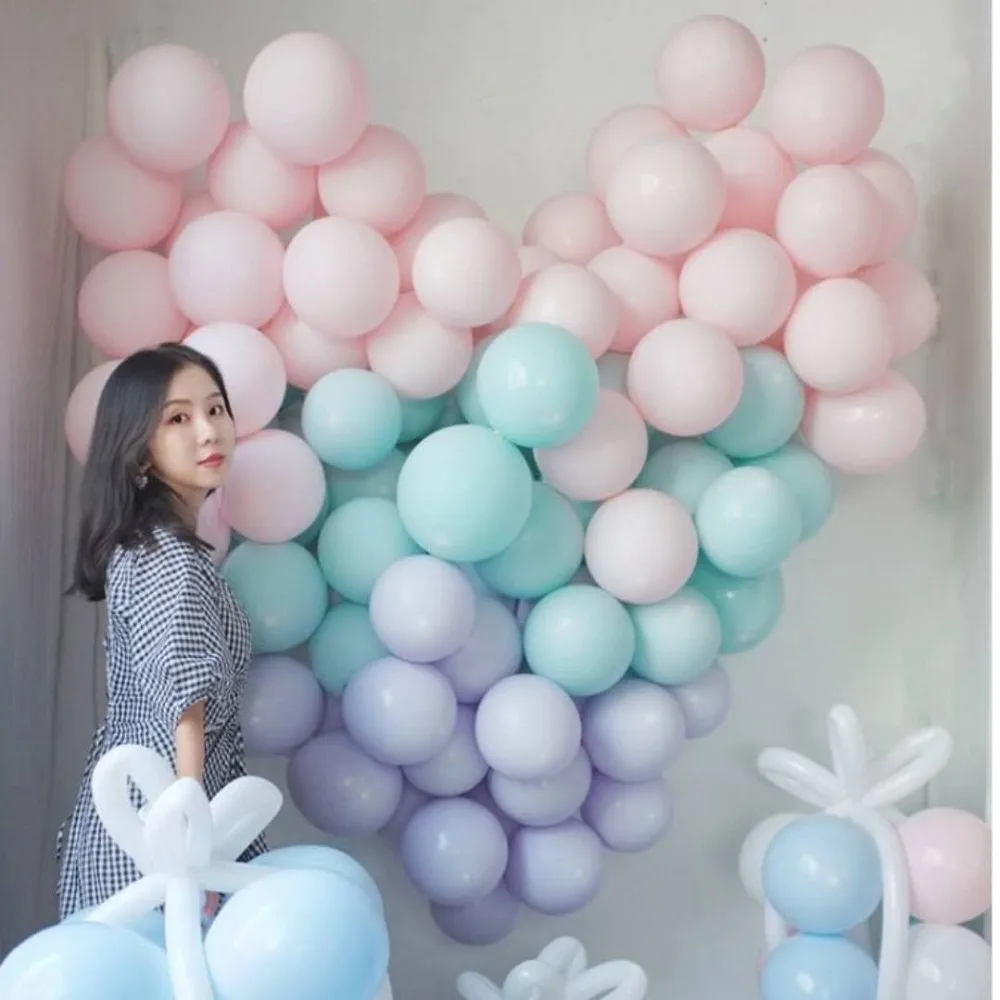 

50pcs 10'' candy color latex balloons Romantic Macaron color balloon INS style wedding birthday party decor kids toys