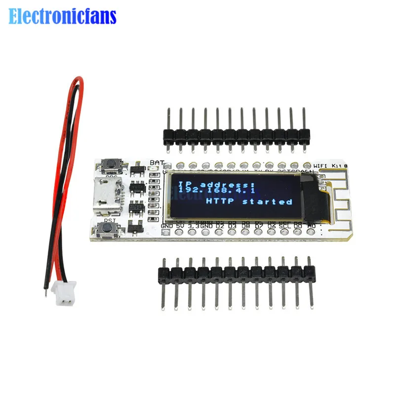 Плата PCB для NodeMcu Arduino плата флэш памяти ESP8266 0 91 дюйма OLED CP2014 32 Мб 8266 Wi