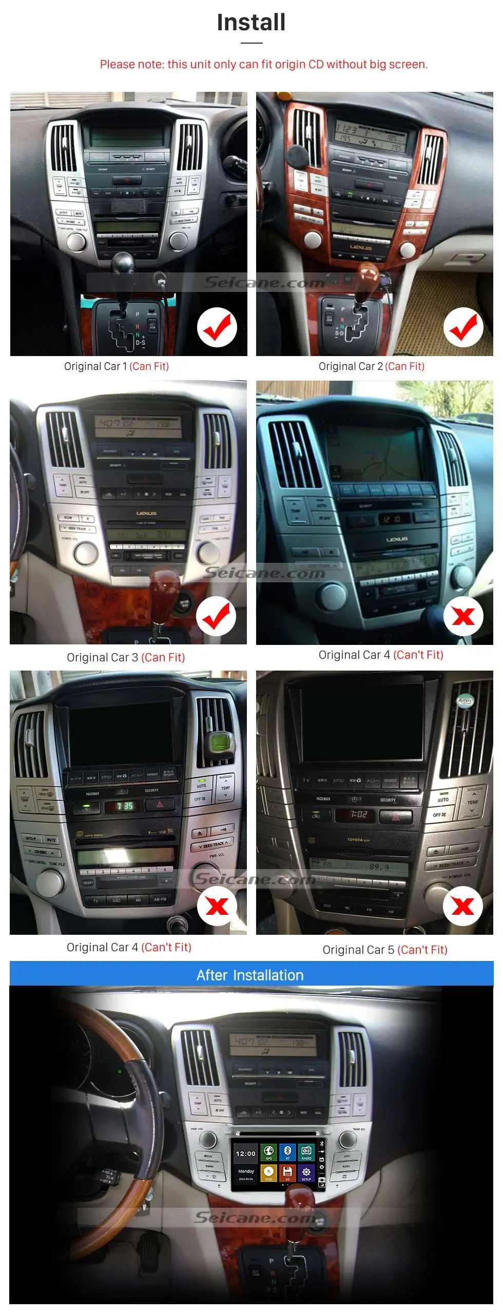 Excellent Seicane GPS Bluetooth Car DVD Radio for 2003-2010 Lexus RX 300 330 350 400H support SD Backup Camera DVR Steering Wheel Control 2 Excellent Seicane GPS Bluetooth Car DVD Radio for 2003-2010 Lexus RX 300 330 350 400H support SD Backup Camera DVR Steering Wheel Control 2