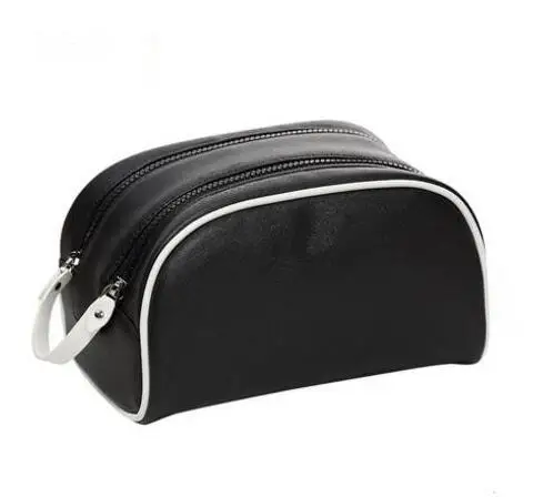 

2018 new double zipper cosmetic bag large capacity high quality wash bag cosmetic bag free shipping