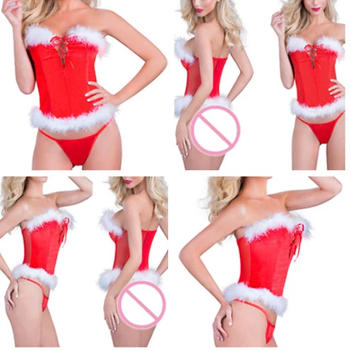 

Women Christmas Xmas Sexy Lingerie Red Lace Lingerie Sexy Hot Erotic Fancy Dress Sleepwear Customes Sexy Underwear
