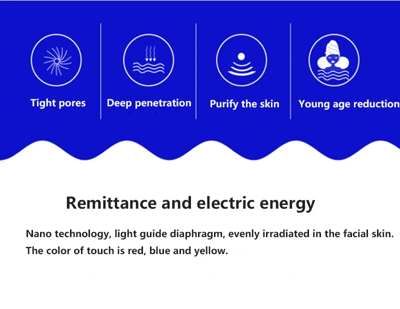 Светодиодный маска для лица 2 цвета красный и синий светильник Фотон термоусадочные поры кожи омоложение против акне и морщин терапия красота инструмент