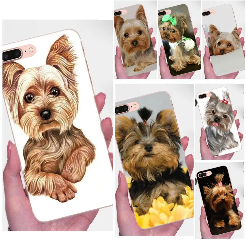 

Yorkshire Terrier Dog Puppy Soft TPU Art Print Cover Case For Apple iPhone 4 4S 5 5C 5S SE 6 6S 7 8 Plus X XS Max XR