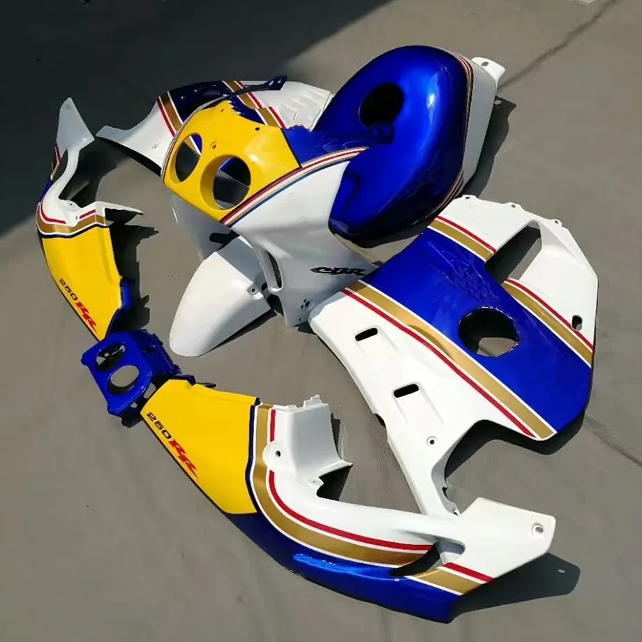 

Motorcycle Bodywork Fairing Kit For Honda CBR250RR CBR 250RR MC22 1990 - 1999 CBR 250 RR CBR250 RR Injection Cowl Blue Yellow