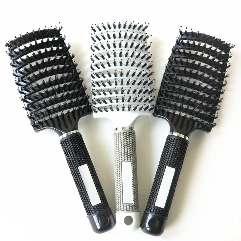 10 Pieces Black OR White Anti static Curved Hair Extension Brush Combs