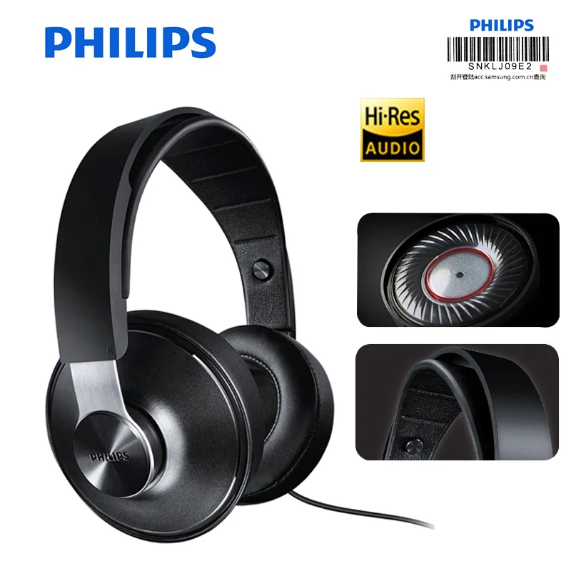 Оригинальные Наушники PHILIPS SHP8000 с Hi-Res аудио Hi-Fi звуковая поддержка микрофона