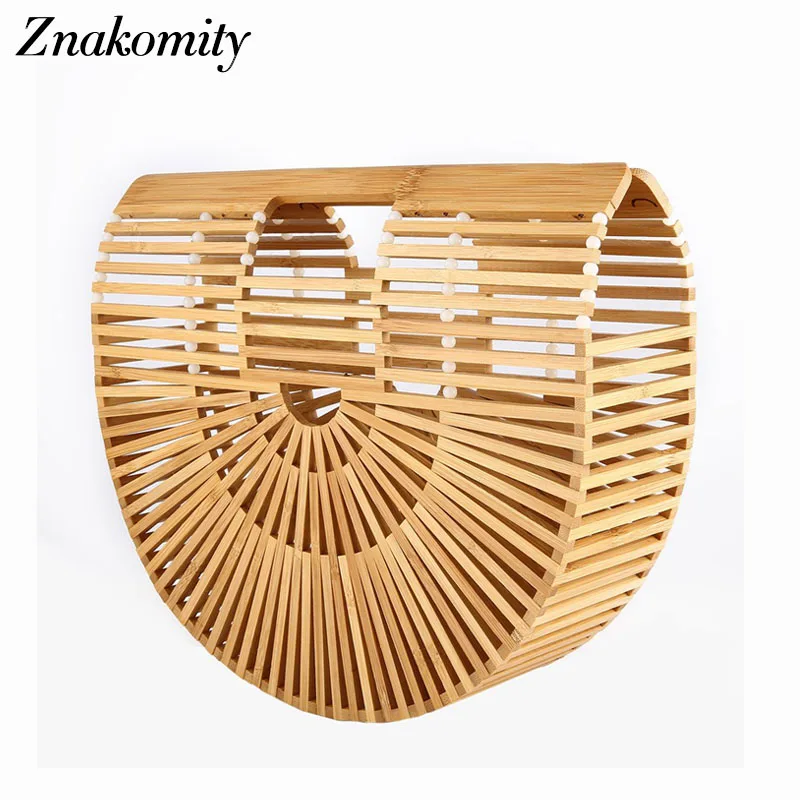 

Znakomity Women rattan bamboo hollow bag handbags female Fashion summer tote beach bag for women Casual bamboo hand bags china