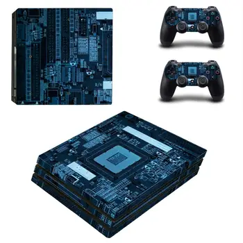 

Blue PBC Board PS4 Pro Skin Sticker For Sony PlayStation 4 Console and Controllers PS4 Pro Skin Stickers Decal